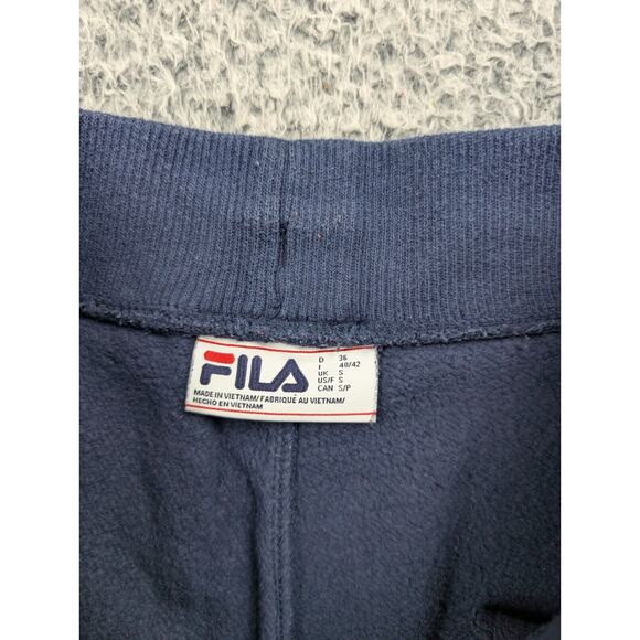 Fila Sweatpants Adult Small Blue Stretch Drawstring Gym Fitness Active Tapered - Picture 5 of 11